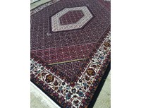 فرش700 شانه طرح بیجار زمینه سرمه ای